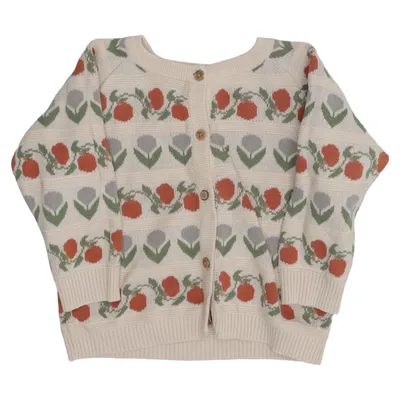 Cardigan (Beige, Multicolored) from Lil' Atelier