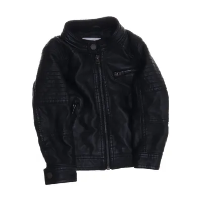 Leren jack (Zwart) van Lindex Kids Polyurethaan