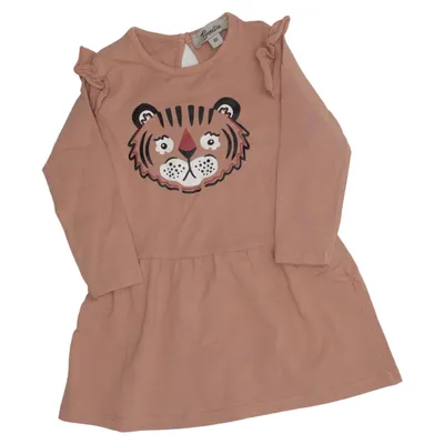 Dress (Brown) from Sweetie Cotton, Elastane