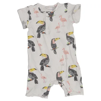 Rompers (White, Multicolored) from Baby by Lindex Cotton