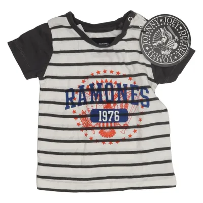 T-shirt (Hvid, Grå, Flerfarvet) fra Ramones Bomuld, Elastan