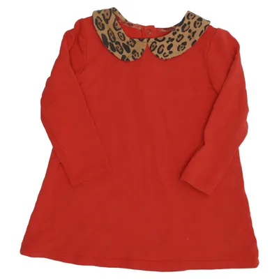 Jurk (Rood) van Mini Rodini Elastaan, Modal