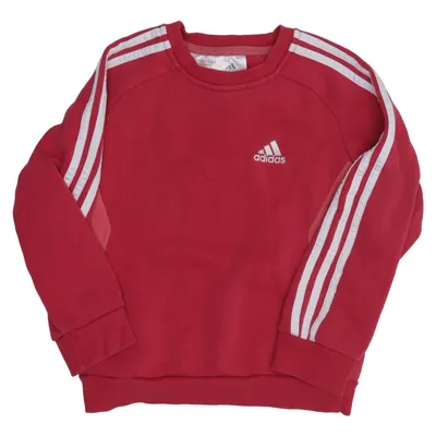 Collegetröja (Rosa, Vit) från Adidas Bomull, Polyester