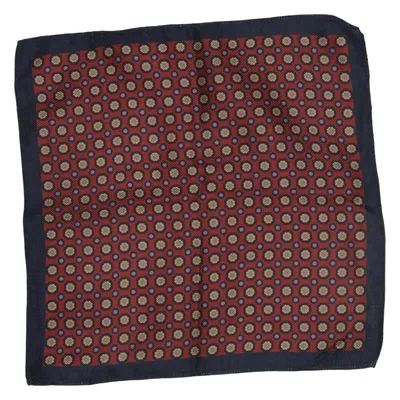 Handkerchief (Red, Blue, Beige) from Stockholm Kravatt Silk