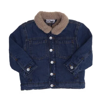 Lined denim jacket (Blue) from Ergee Cotton, Polyester