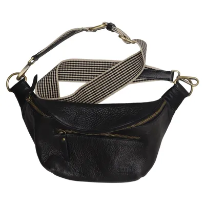 Waist bag (Black) from O My Bag Leather, Organic cotton
