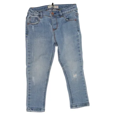 Jeans (Blå) från Zara Baby Bomull, Elastan, Polyester