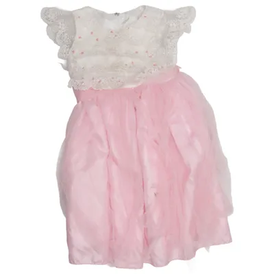 Klänning (Rosa, Vit) från Little Bird Bomull, Polyester