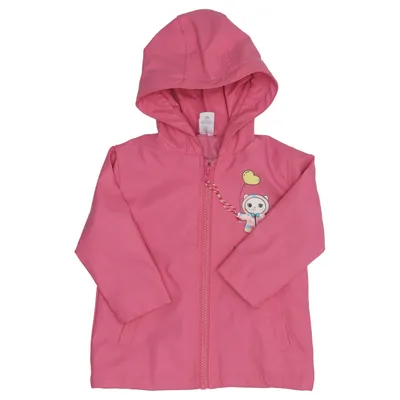 Regnjakke (Pink) fra Baby Club Polyester, Polyurethan
