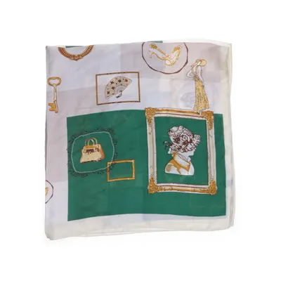 Zakdoek (Groen, Beige)