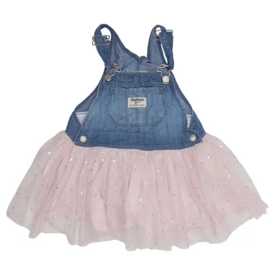 Denimspencer (Blå, Pink, Sølv) fra OshKosh B'gosh Bomuld, Polyester