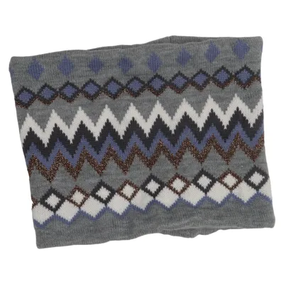 Tour de cou (Gris, Multicolore) de TCM Acrylique, Fibre métallique, Polyester