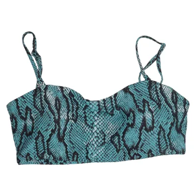 Bikini top (Blauw, Zwart) van Zaful Elastaan, Polyester