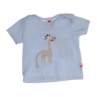 T-shirt (Blauw) van Herzilein Katoen, Elastaan