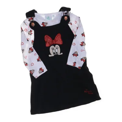 Set (Svart, Vit, Röd) från Disney Baby Bomull, Polyester