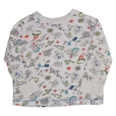 Long sleeve T-shirt (White, Multicolored) from F&F Kids Cotton, Elastane