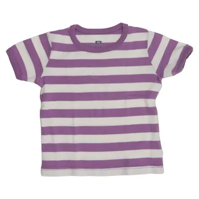 T-shirt (Violet, Blanc) de Katvig Coton biologique