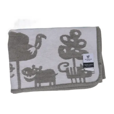 Babyfilt (Vit, Grön) från Klippan