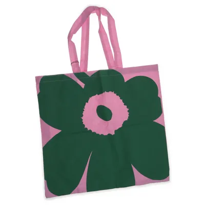 Tygpåse (Rosa, Grön) från Marimekko Ekologisk bomull