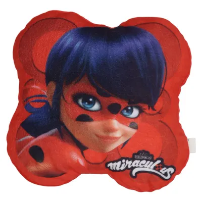 Prydnadskudde (Röd, Blå, Svart) från Miraculous