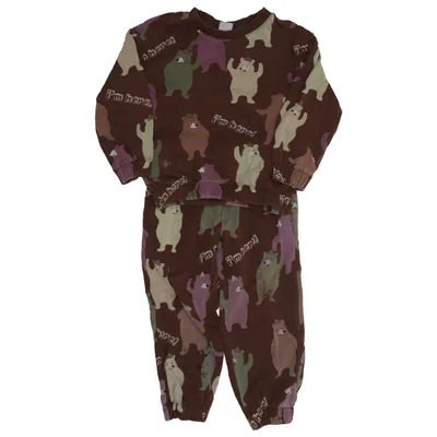 Mjukisset (Brun, Flerfärgad) från Lindex Kids Bomull, Polyester