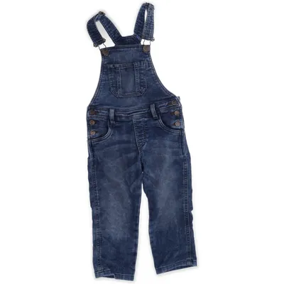 Hängselbyxor (Blå) från Regular by Lindex Bomull, Elastan, Polyester