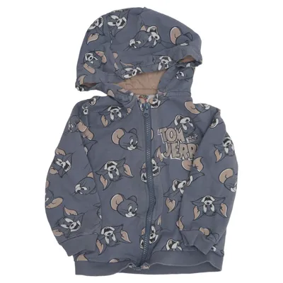 Sweat à capuche (Bleu, Beige) de Tom and Jerry Coton