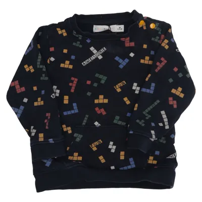 Sweatshirt (Blauw, Meerkleurig) van Mini Market Organisch katoen, Polyester