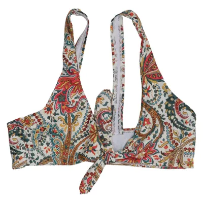 Haut de bikini (Beige, Multicolore) de Sizaful Élasthane, Polyester