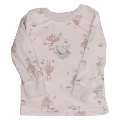 Långärmad t-shirt (Rosa, Flerfärgad) från Dunnes Stores Elastan, Polyester