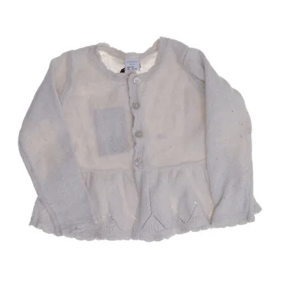 Cardigan (Hvid) fra Lindex Bomuld, Metallfiber, Polyamid, Viscose
