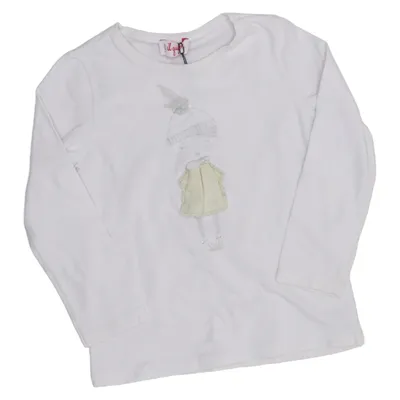Long sleeve T-shirt (White) from Il Gufo