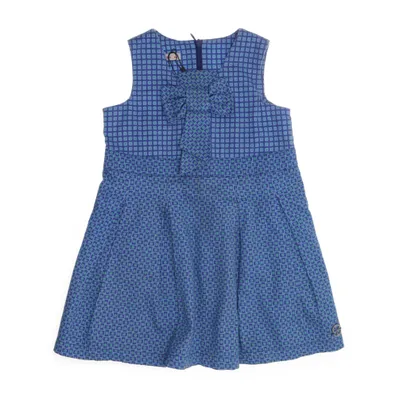 Dress (Blue, Green) from Van Hassels Cotton, Elastane
