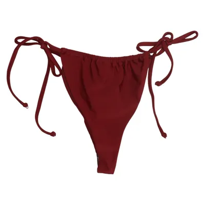 Bikiniunderdel (Rød) fra Nelly Elastan, Genanvendt polyester