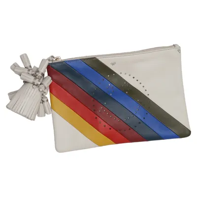 Clutch bag (Beige, Multicolored) from Anya Hindmarch