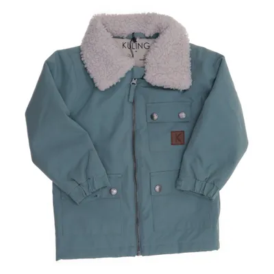 Vinterjakke (Turkis) fra Kuling Bomuld, Polyester