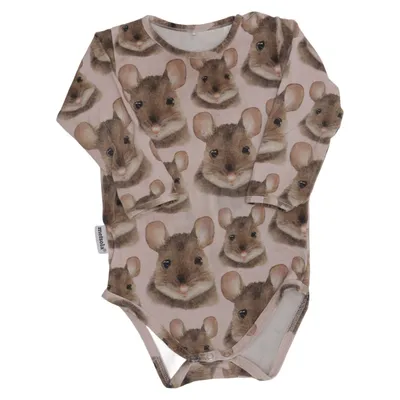 Body (Beige, Brun) från Metsola Elastan, Ekologisk bomull