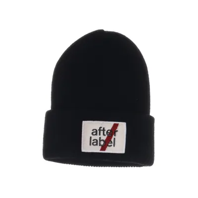 Beanie (Black) from After Label Acrylic, Merino wool