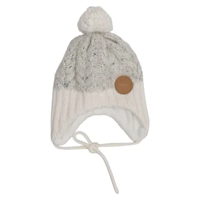 Bobble hat (Gray, White) from Reima Acrylic, Polyester, Wool