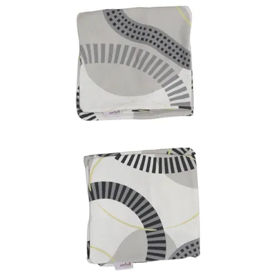 Housse de coussin (Blanc, Gris, Jaune) de Serholt Coton
