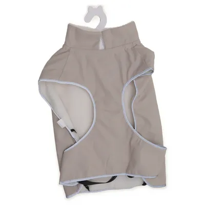 Dog coat (Beige, White, Black) from Pet Club Polyester, Polyurethane