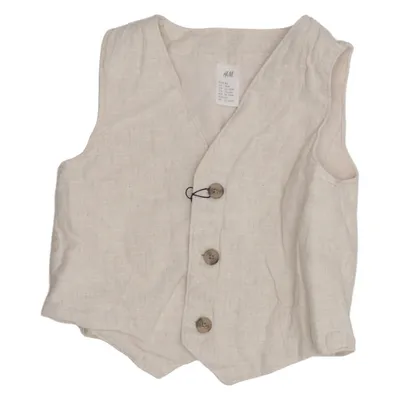 Gilet de costume (Beige) de H&M Coton, Lin