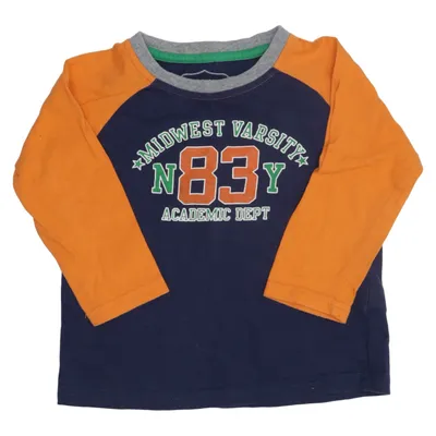 Långärmad t-shirt (Blå, Orange, Flerfärgad) från MyWear Kids Bomull
