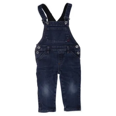 Hängselbyxor (Blå) från Ebbe Bomull, Elastan