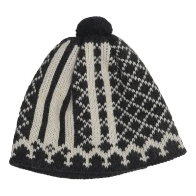 Bonnet à pompon (Noir, Blanc) de Old Highland Acrylique, Coton, Laine