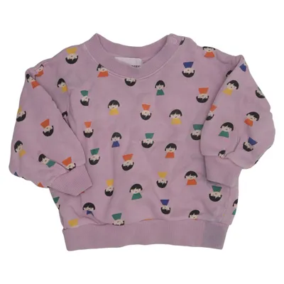 Sweatshirt (Lilla, Flerfarvet) fra Bobo Choses Økologisk bomuld, Genanvendt bomuld