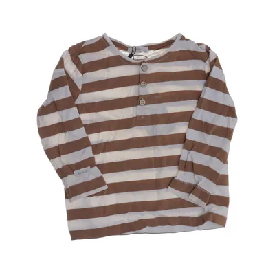 Henley shirt (White, Brown) from Newbie by KappAhl Organic cotton