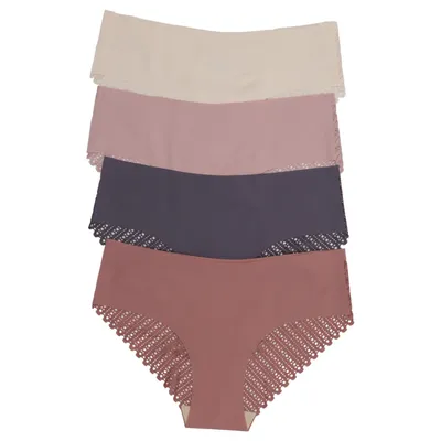 Trusser (Beige, Pink) fra Shein Elastan, Polyamid