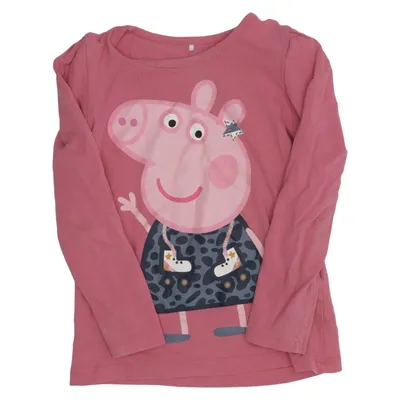 T-shirt à manches longues (Rose) de Name It Élasthane, Coton biologique