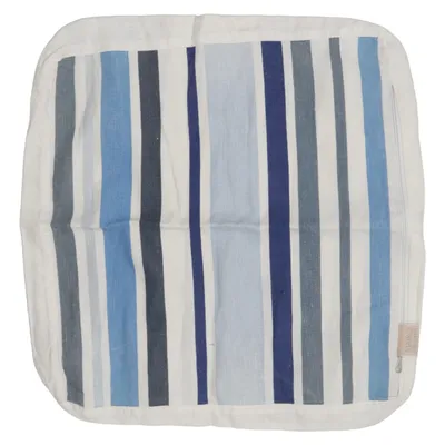 Cushion cover (Blue, White, Gray) from Mairo Cotton, Linen
